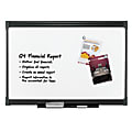 FORAY™ Porcelain Magnetic Dry-Erase Whiteboard, 48" x 72", Graphite Finish Frame