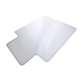 Floortex Valuemat Basic Vinyl Lipped Chair Mat for Low Pile Carpets, 36" x 48", Clear 1 thumbnail image