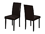Monarch Specialties Ethan Dining Chairs, Cappuccino, Set Of 2 Chairs 1 thumbnail image