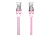 Belkin - Patch cable - RJ-45 (M) to RJ-45 (M) - 6 in - 0.2 in - UTP - CAT 6 - molded, snagless, stranded - pink 1 thumbnail image