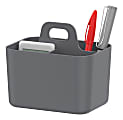 Realspace™ Stackable Storage Caddy, 3-3/4”H x 5-7/8”W x 4-1/4”D, Gray 1 thumbnail image