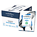 Hammermill® Great White® Copy Paper, White, Letter (8.5" x 11"), 5000 Sheets Per Case, 20 Lb, 92 Brightness, 30% Recycled