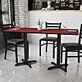 Flash Furniture Rectangular Laminate Table Top With Table Height Base, 31-3/16”H x 30”W x 60”D, Mahogany 1 thumbnail image