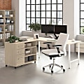 Bush Business Furniture Hustle 72"W Computer Desk and Storage Cabinet with Drawers and Shelves, Natural Elm, Standard Delivery Service, HUS010NE 1 thumbnail image