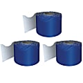 Carson Dellosa Education Rolled Scalloped Borders, Navy, 65' Per Roll, Pack Of 3 Rolls 1 thumbnail image