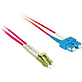C2G-3m LC-SC 50/125 OM2 Duplex Multimode PVC Fiber Optic Cable - Red - Fiber Optic for Network Device - LC Male - SC Male - 50/125 - Duplex Multimode - OM2 - 3m - Red