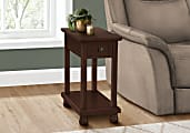 Monarch Specialties Foster Rectangular Accent Table, 24-1/4”H x 11-3/4”W x 21-3/4”D, Brown 1 thumbnail image