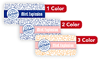 Custom 1, 2 Or 3 Color Printed Labels/Stickers, Rectangle, 7/8" x 1-3/4", Box Of 250