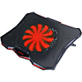 Enhance Cryogen 5 Laptop Cooling Pad (Red) - Upto 17" Screen Size Notebook Support - 1 Fan(s) - 800 rpm - 471.3 gal/min - Metal Mesh