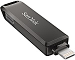 SanDisk® iXpand® Flash Drive Luxe For iPhone and USB Type-C Devices, 128GB, Gunmetal