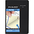 2024 AT-A-GLANCE® QuickNotes Daily/Monthly Appointment Book Planner, 5" x 8", Black, January To December 2024, 760405