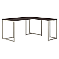 kathy ireland® Office by Bush Business Furniture Method 60"W L-Shaped Desk With 30"W Return, Storm Gray, Standard Delivery