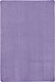 Joy Carpets Kid Essentials Solid Color Rectangle Area Rug, Just Kidding, 12’ x 6', Very Violet