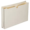 SKILCRAFT® Manila Double-Ply Tab Expanding File Jackets, 2" Expansion, Legal Size Paper, 8 1/2" x 14", 30% Recycled, Box Of 50