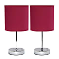 Simple Designs Mini Ceramic Wine Globe Table Lamp Set 1 thumbnail image