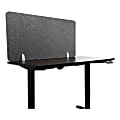 Lumeah Desk Screen Cubicle Panel And Office Partition Privacy Screen, 23-1/2"H x 47"W x 1"D, Gray 1 thumbnail image