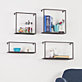 Holly & Martin Zyther Metal Shelves, Antique Black, Pack Of 4 1 thumbnail image