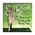 TF Publishing Humor Mini Wall Calendar, 7" x 7", Feline Yoga, January To December 2022 1 thumbnail image
