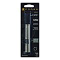 Cross® Rollerball Pen Refill, Medium Point, 0.7 mm, Black, Pack Of 2 Refills