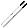 Cross® Ballpoint Pen Refills, Fine Point, 0.8 mm, Black Ink, Pack Of 2 1 thumbnail image