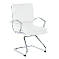 Office Star™ SPX23595C Faux Leather Mid-Back Guest Chair, White 1 thumbnail image