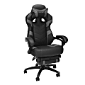 RESPAWN 110 Pro Gaming Chair, With Footrest & Headrest Pillow, Grey, RSP110V2GRY 1 thumbnail image