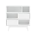 Powell Barrick 38"H 3-Shelf Bookcase, White