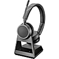 Plantronics Voyager 4220 Office, 2-Way Base, USB-A - Stereo - Wireless - Bluetooth - 300 ft - 32 Ohm - 20 Hz - 20 kHz - Over-the-head - Binaural - Supra-aural - MEMS Technology, Uni-directional, Noise Cancelling Microphone