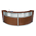OFM Double-Marque Reception Station With Plexi, Cherry