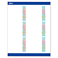 Avery® Printable Labels With Sure Feed® Technology, S00-EVR, Square, 3" x 3", Matte White With Preprinted Watercolor/Gold Leaf Design, Pack Of 60 1 thumbnail image