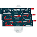 Custom Printed 1, 2 or 3 Color Water Bottle Labels, Rectangle, 1-3/4” x 8-1/4”, Box Of 250 Labels