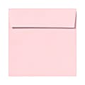LUX Square Envelopes, 6 1/2" x 6 1/2", Peel & Press Closure, Candy Pink, Pack Of 1,000