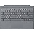 Microsoft Signature Type Cover Keyboard/Cover Case Microsoft Surface Pro 3, Surface Pro 4, Surface Pro 6, Surface Pro, Surface Pro 7 Tablet - Platinum - Spill Resistant, Stain Resistant - Alcantara - 8.5" Height x 11.6" Width x 0.2" Depth 1 thumbnail image