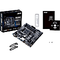 Asus Prime B350M-A/CSM Desktop Motherboard - AMD Chipset - Socket AM4 - 64 GB DDR4 SDRAM Maximum RAM - DIMM, UDIMM - 4 x Memory Slots - Gigabit Ethernet - 4 x USB 3.0 Port - 2 x USB 3.1 Port - HDMI - DVI - 6 x SATA Interfaces 1 thumbnail image
