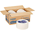 Dixie Basic® 8-1/2" Lightweight Paper Plates by GP Pro - Microwave Safe - 8.5" Diameter - White - Paper Body - 125 Pack - 4 / Carton 1 thumbnail image