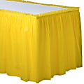 Amscan Plastic Table Skirts, Yellow Sunshine, 21’ x 29”, Pack Of 2 Skirts 1 thumbnail image