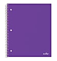 Office Depot® Brand Stellar Poly Notebook, 8-1/2" x 11", 1 Subject, College Ruled, 200 Pages (100 Sheets), Purple 1 thumbnail image