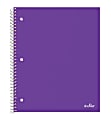 Office Depot® Brand Stellar Poly Notebook, 8-1/2" x 11", 1 Subject, College Ruled, 200 Pages (100 Sheets), Purple
