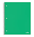 Office Depot® Brand Stellar Poly Notebook, 8" x 10-1/2", Wide Ruled, 200 Pages (100 Sheets), Green