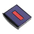 Cosco 2000PLUS Green Line Heavy-Duty 4-In-1 Dater Replacement Stamp Pad, Blue/Red 1 thumbnail image