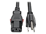 Eaton Tripp Lite Series Computer Power Cord, NEMA 5-15P to Locking C13 - Heavy-Duty, 15A, 125V, 14 AWG, 3 ft. (0.91 m), Black - P007L03 1 thumbnail image