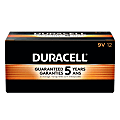 Duracell Coppertop 9-Volt Alkaline Batteries, Box Of 12, Case Of 6 Boxes