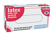 Boardwalk Galaxy Powder-Free General Purpose Latex Gloves, Medium, Natural, Box Of 100 1 thumbnail image