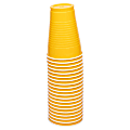 JAM PAPER Plastic Party Cups, 12 oz, Yellow, 20 Glasses/Pack 1 thumbnail image