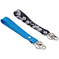 Office Depot® Brand Fashion Wrist Lanyard With Carabiner Clip And Key Ring, Nylon, Assorted Colors (No Color Choice)