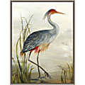 Amanti Art Grey Heron by Aimee Wilson Framed Canvas Wall Art Print, 18" x 24", Graywash 1 thumbnail image