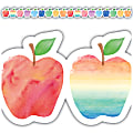 Teacher Created Resources Die-Cut Border Trim, 2-3/4" x 35", Watercolor Apples, Pack Of 12 Strips