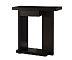 Monarch Specialties Console Table, Single Drawer, Cappuccino