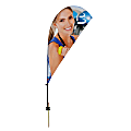 Custom Full-Color  7' Teardrop Sail Sign Flag With Ground Spike, Printed 1-Side 1 thumbnail image