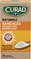 Curad® Naturals Bandages Infused With Baking Soda, 4" x 4", Beige, 10 Bandages Per Pack, Set Of 24 Packs 1 thumbnail image